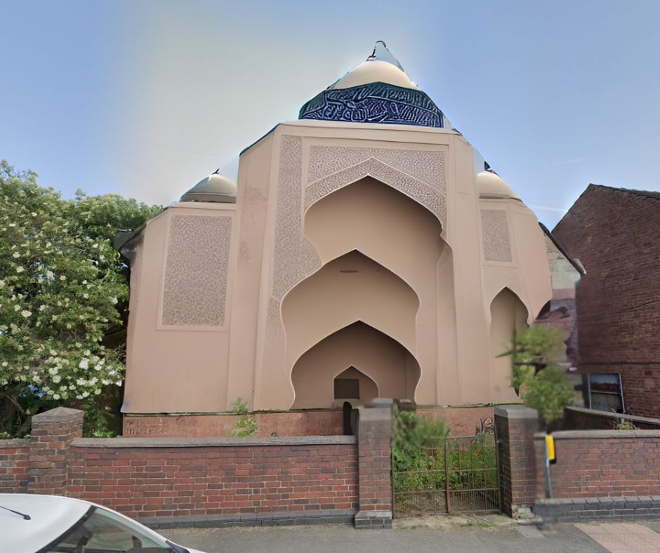 An obviously fake AI mock up of a Mosque